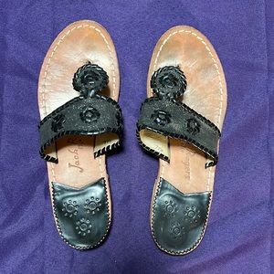 Jack Rogers black sandals - size 7.5